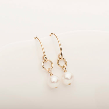 Freefall Pearl Earring - Magpie Jewellery