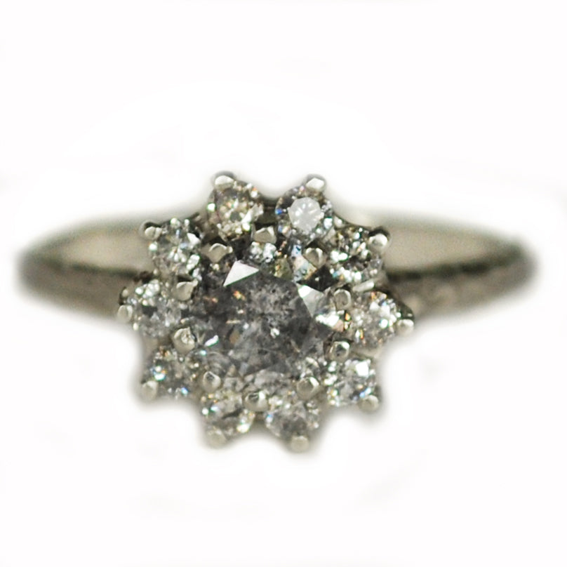 White Gold Vintage Rosetta - Magpie Jewellery