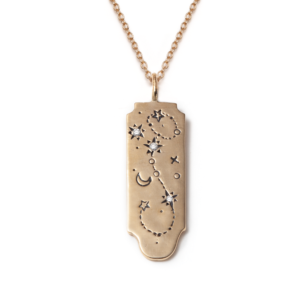 Written in the Stars Necklace - Scorpio - Magpie Jewellery