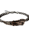 Driftwood Horn Wide ID Bracelet | Magpie Jewellery