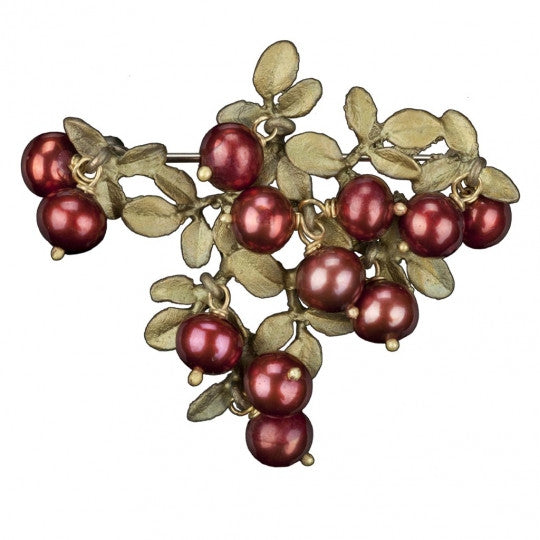 Cranberry Cluster Brooch - Magpie Jewellery