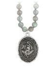 Beaded Sautoir Nyx Goddess Talisman - Magpie Jewellery
