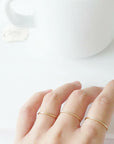 Skinny Gold Ring - Magpie Jewellery
