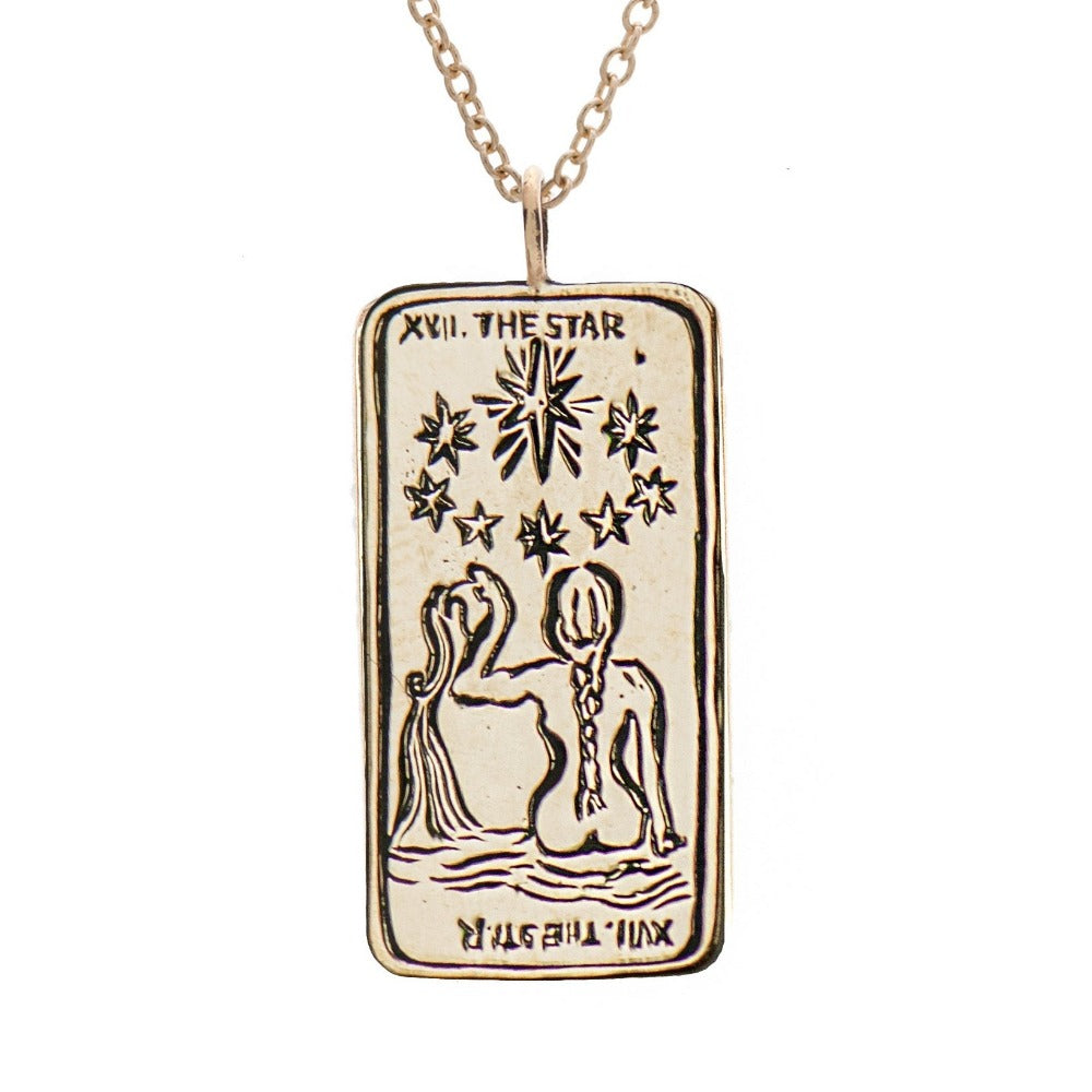 The Star II Tarot Card Necklace - Magpie Jewellery