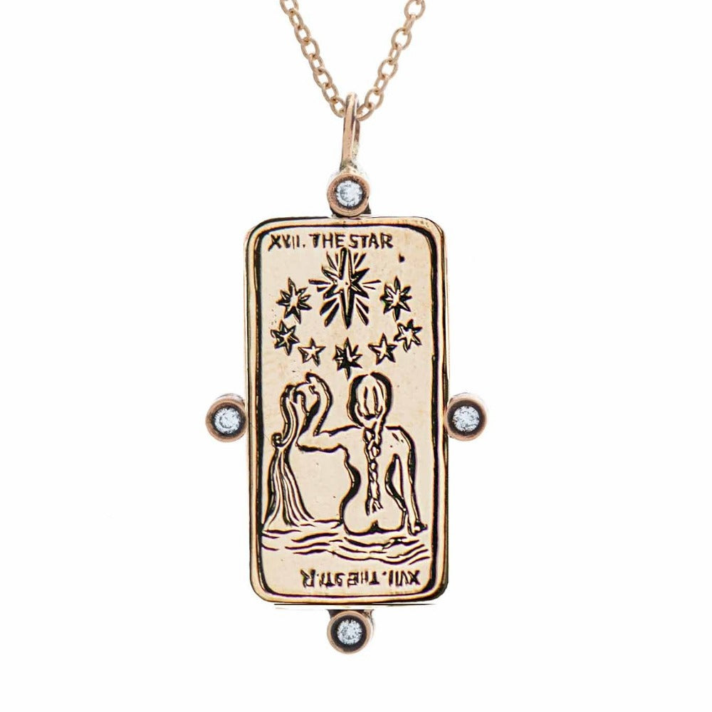 The Star II Tarot Card Necklace - Magpie Jewellery