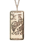 The Strength Tarot Card Necklace - Magpie Jewellery