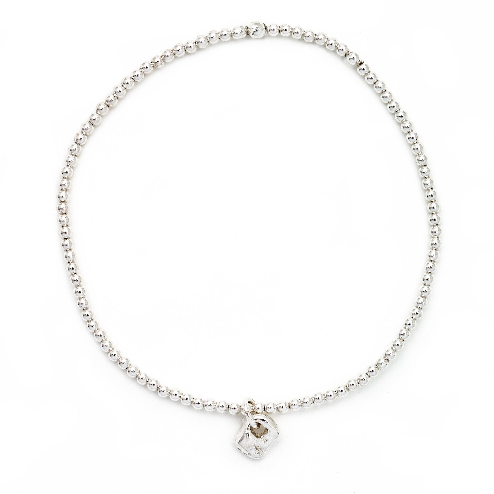 Stretchy Silver Baby Bracelet - Magpie Jewellery