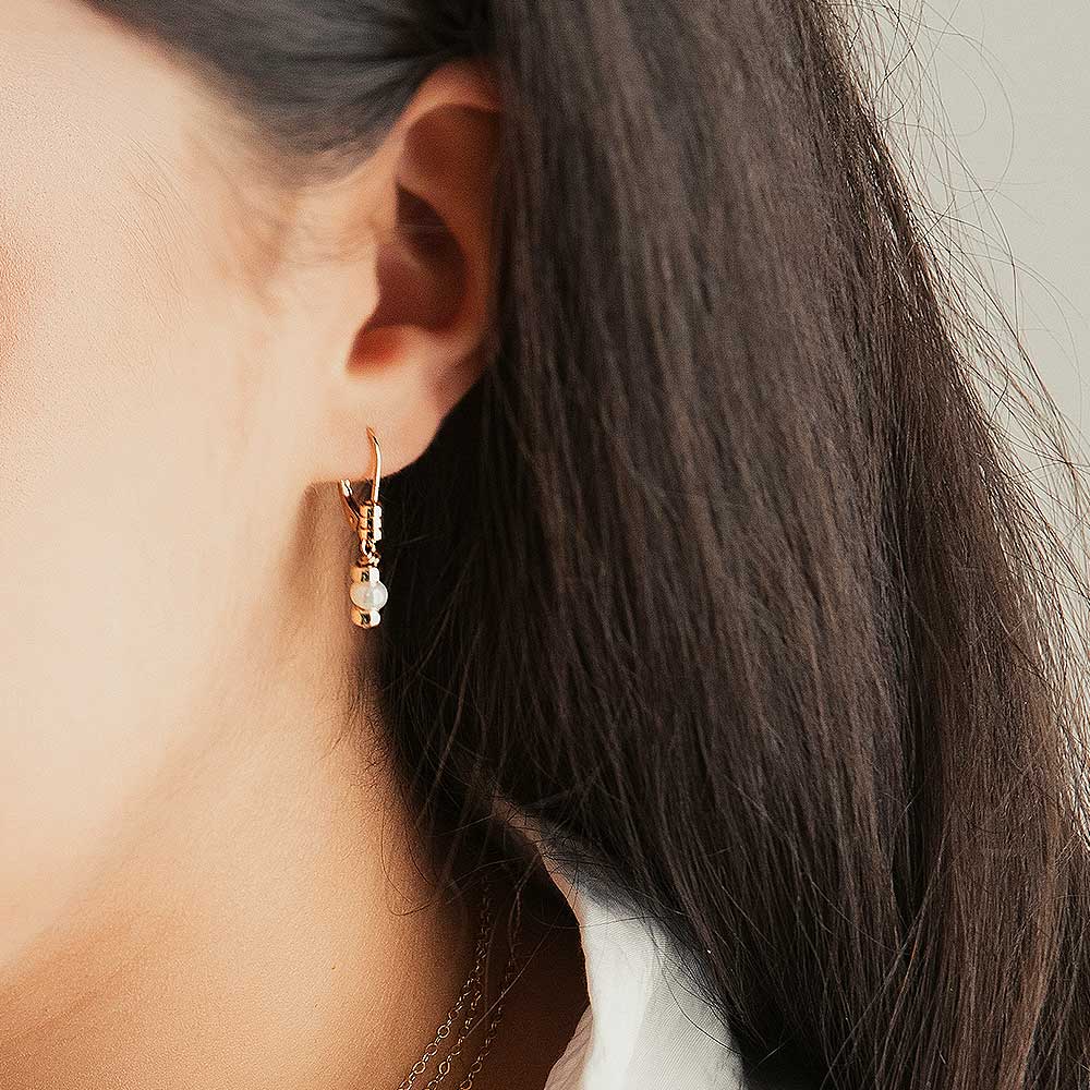 Comfort Collection - White Pearl Drop Earrings - Magpie Jewellery