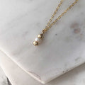 Comfort Collection - White Pearl Drop Necklace - Magpie Jewellery