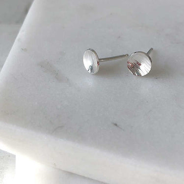 Textured Dot Studs - Magpie Jewellery