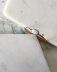Horizontal Oval Opal Ring - Magpie Jewellery