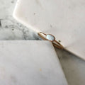 Horizontal Oval Opal Ring - Magpie Jewellery