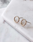Open Circle Stud Earrings - Magpie Jewellery