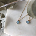 Petite Aquamarine Necklace - Magpie Jewellery