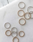 Twist Sleeper Hoops - Magpie Jewellery