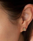 Classic Twist Stud Earring | Magpie Jewellery | On Model