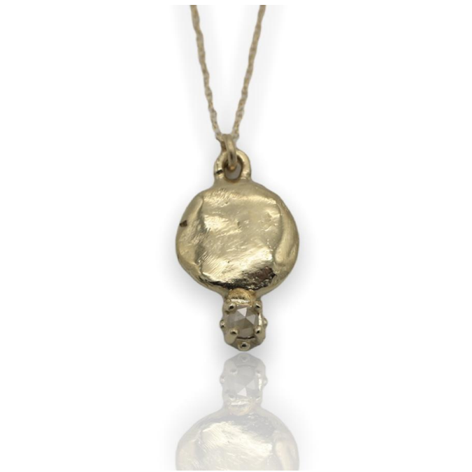Talisman Rose Cut Icy Diamond Necklace - Magpie Jewellery
