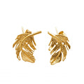Feather Stud Earrings - Magpie Jewellery