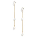 White Topaz Pearl Earrings | Magpie Jewellery