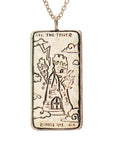 The Tower Tarot Card Necklace - Magpie Jewellery