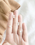 Pearl & Diamond Trio Ring | Magpie Jewellery