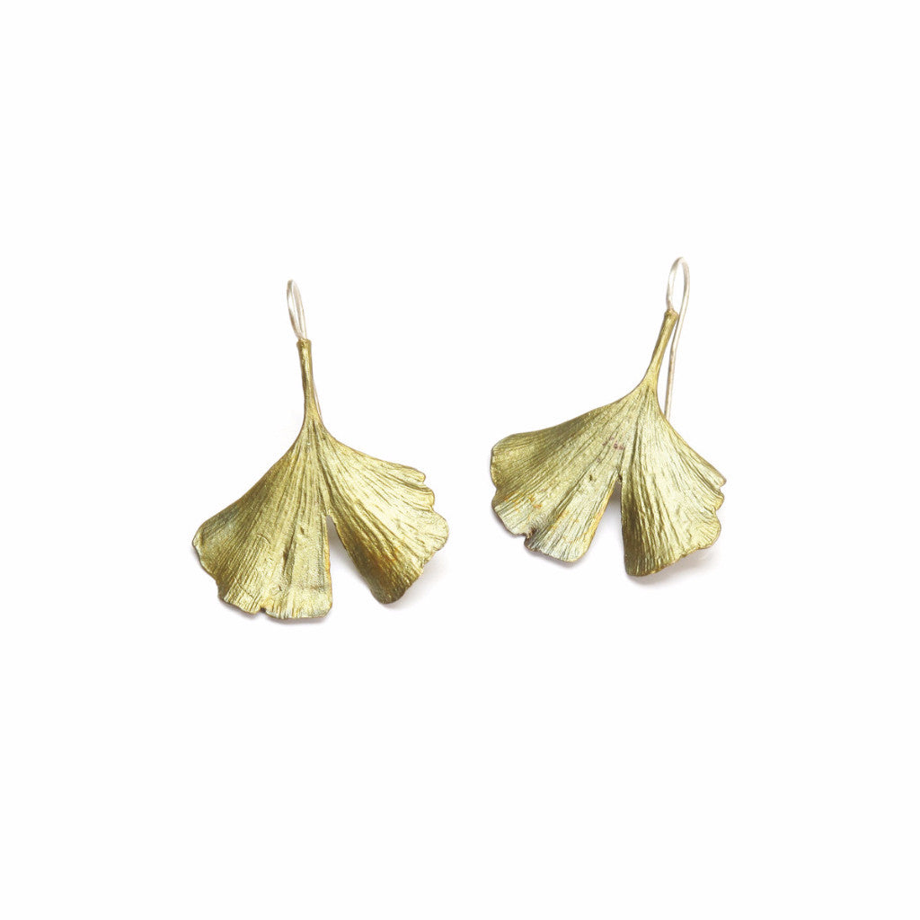 Ginkgo Leaf Earrings - Magpie Jewellery