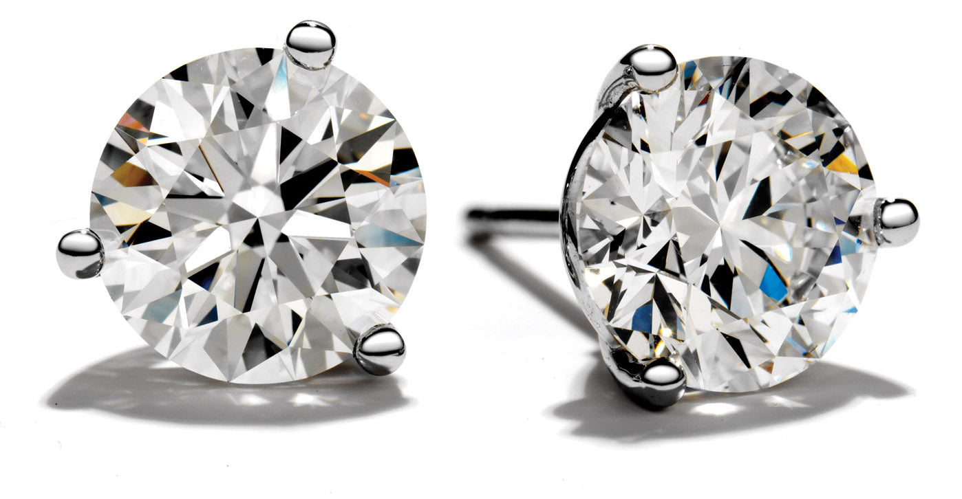 Lab Grown Diamond Martini Studs - Magpie Jewellery