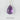 Silver Gemstone Solo Necklace | Magpie Jewellery | Amethyst, Faceted | Labelled