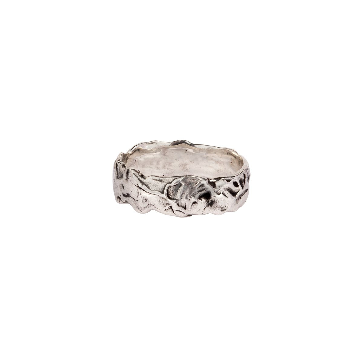 Texture Band Ring Wide or Narrow - Magpie Jewellery