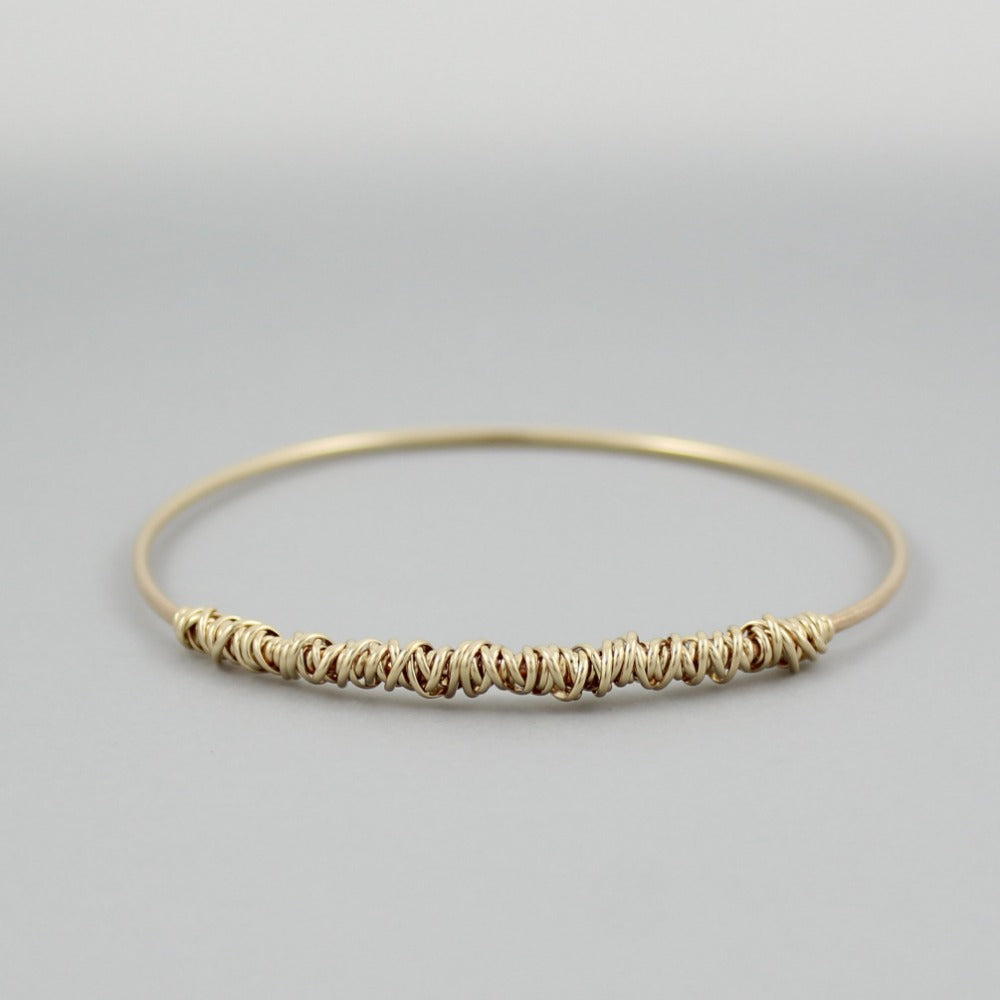 Lightweight Twist Bangle - Magpie Jewellery